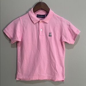 Psycho Bunny Kids Pink Polo Shirt